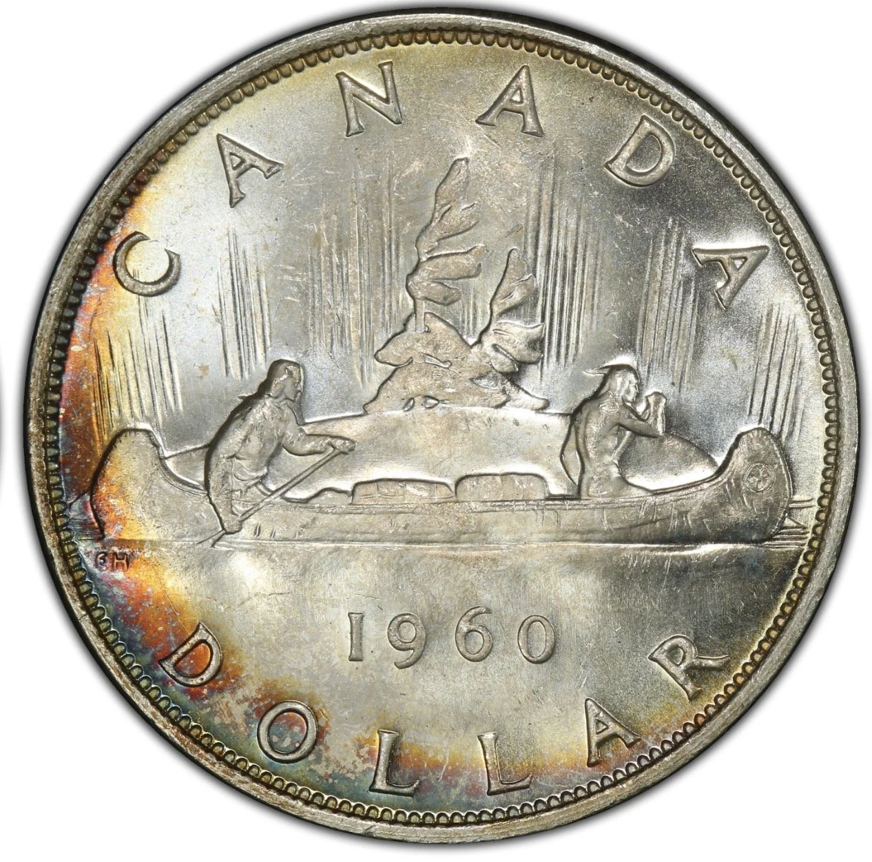 1960 Silver Dollar Queen Elizabeth II — Canadian Coins